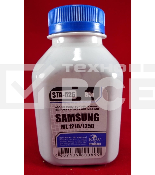 Тонер SAMSUNG ML-1210/1250/4500 (фл, 85г) B&W Standart фас России