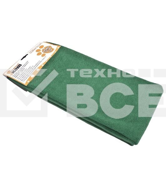 Тряпка для пола из микрофибры Рыжий кот M-02F-XL, зеленый, размер: 70x80 см