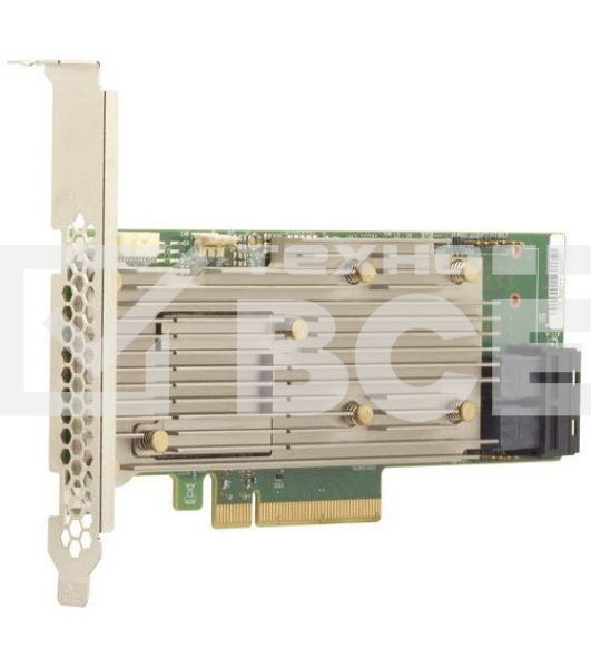 Контроллер MegaRAID 9460-8I SGL (05-50011-02), PCIe 3.1 x8 LP, SAS/SATA/NVMe, RAID 0,1,5,6,10,50,60, 8port(2 * int SFF8643), 2GB Cache, 3508ROC