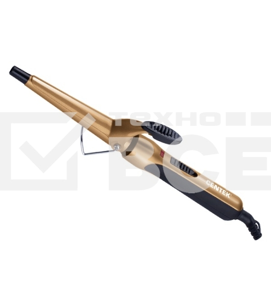 Щипцы для завивки волос Centek CT-2089 черный/золотистый, 13-25 мм, 200 °C, 1 режим