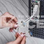 Переходник штекер VGA - 2 гнезда VGA, провод Rexant, фото2