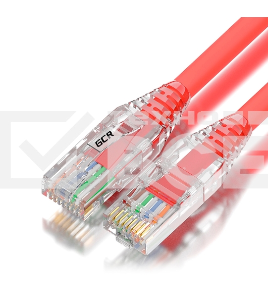 Патч-корд GCR 1.5m LSZH UTP кат.5e, коннектор ABS, 24 AWG, ethernet high speed 1 Гбит/с, RJ45, T568B, GCR-52621