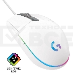 Мышь проводная Logitech G102 LIGHTSYNC белый, 8000 dpi, USB, кнопки - 6, фото28
