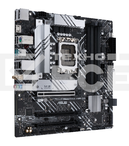 Материнская плата ASUS PRIME B660M-A WIFI D4, Socket LGA 1700, Intel B660, 4xDDR4, 4xSATA, 2xM.2, 1xPCIe 4.0 x16, 1xPCIe 3.0 x16, 1xDP, 2xHDMI, 1x 1Gb LAN, 2xUSB-A 3.2 Gen 2, 4xUSB-A 2.0, 3x3.5 мм, 7.1, mATX