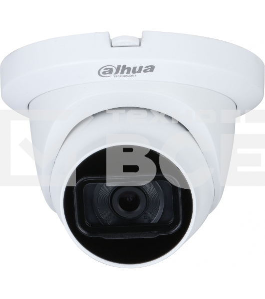Купольная HDCVI-видеокамера Starlight, 2Mп, 1/2.8 CMOS, объектив 3.6 мм, мех ИК-фильтр, WDR 130дБ, 0.002лк@F1.6, BNC переключаемый HDCVI/TVI/AHD/CVBS, 25к/с@1080p, ИК 30м, встроенный микрофон, IP67, 12В DC, металл пластик Купольная HDCVI-видеокамера Starl