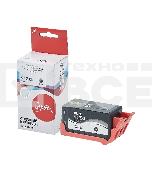 Струйный картридж Sakura 3YL84AE (№912XL Black) для HP, черный, 30 мл., 825 к.