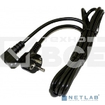 Кабель питания компьютера Hyperline PWC-IEC13A-SHM-3.0-BK (Schuko+C13 (угловая)) (3x1.0), 10A, угловая вилка, 3м, цвет черный, фото2