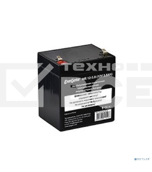 Батарея ExeGate HR 12-5.8 (12V 5.8Ah 1223W), клеммы F1