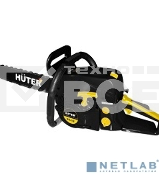 Бензопилы Huter BS-62 70/6/6 Бензопила { 2,2 кВт, 62 см3, бак 0,55 л, антивиб. система, шина 50см/20