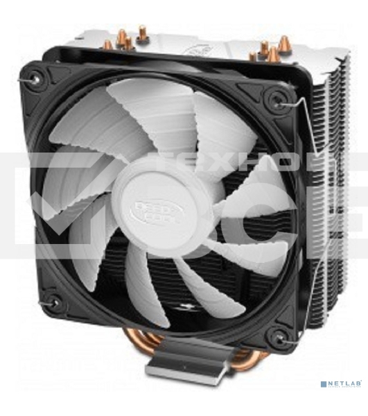 Кулер для процессора DEEPCOOL GAMMAXX 400 V2 Red серебристый, 120 мм, алюминий/медь, 1650 об/мин, 27.8 дБ, 4 pin, 180 Вт, 155 мм