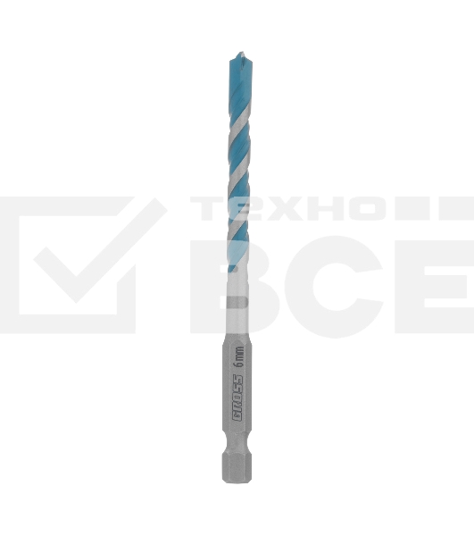 Сверло универсальное, Multipurpose PRO, 6-гр. хвостовик, 6мм Gross