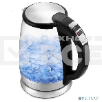 Чайник электрический Kitfort КТ-628 1.7л. 2200Вт серебристый (корпус: стекло), фото3