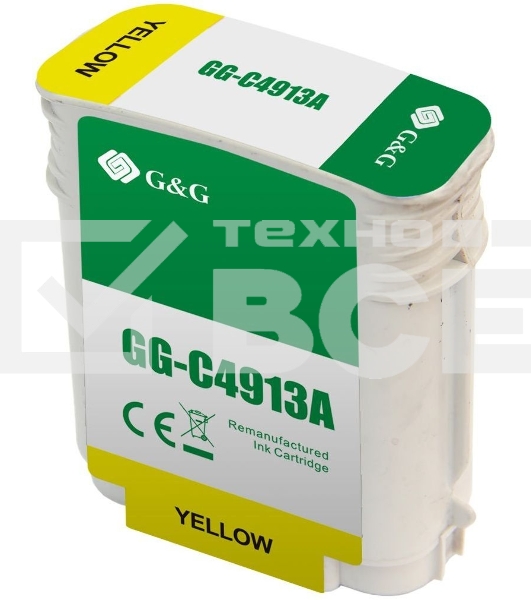Картридж струйный G&G GG-C4913A желтый (72мл) для HP DJ 500/800C