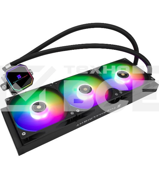 Система водяного охлаждения Thermalright Frozen Prism 360 ARGB Soc-AM5/AM4/1151/1200/2066/1700 черный 4-pin 27dB Al Ret (F-PRISM-360-BL-ARGB)
