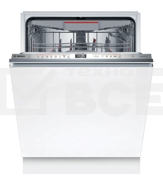 Встраиваемая посудомоечная машина Bosch SMV6ECX00E 60см.,EcoSilence Drive,HygienePlus,14 комплектов,7программ,TimeLight
