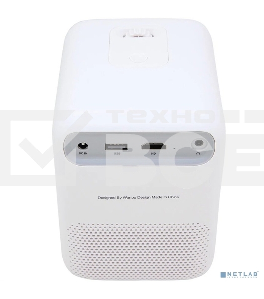 Проектор Wanbo Projector T2 max white (LCD, 1920x1080, 450Lm, 1.2:1, 3000:1, Smart TV, Android 9.0, 1+16GB, HDMI, USB, Wi-Fi, BT) (6970885350382)