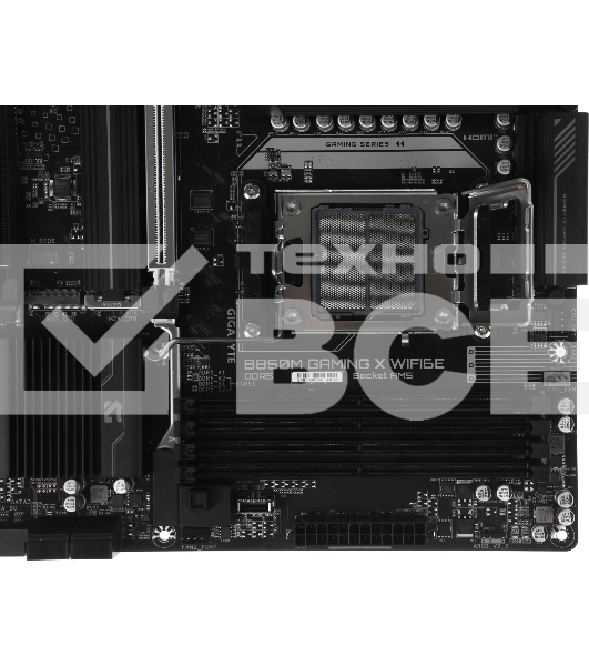 Материнская плата Gigabyte B850M GAMING X, AM5, AMD B850, 4xDDR5, 4xSATA, 2xM.2, 1xPCI-E 5.0 x16, 1xPCI-E 3.0 x16, 1xHDMI, 2xDP, 1x 2.5Gb LAN, 4xUSB-A 2.0, 2xUSB-A 3.2 Gen 1, 1xUSB-A 3.2 Gen 2, 1xUSB-C 3.2 Gen 2, 3x3.5 мм, 7.1, Micro-ATX