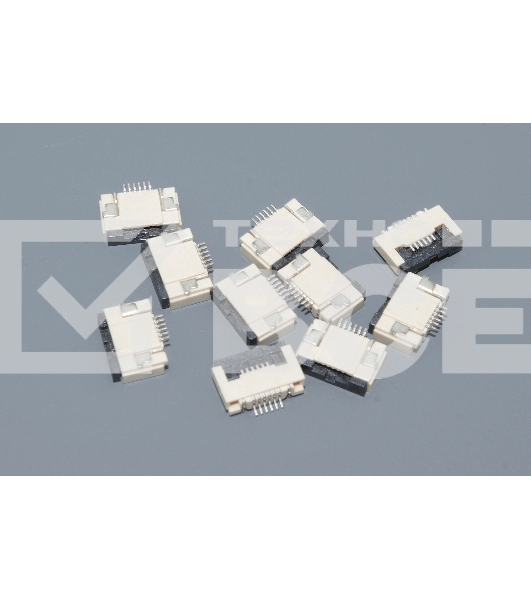 Разъем FPC Flip-Lock 0510-6RLGF 6 pin высота 1мм шаг 0,5мм 10 шт