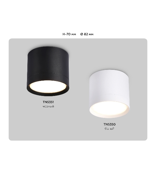 Светильник Ambrella light TN5350 WH белый GX53 D82*70