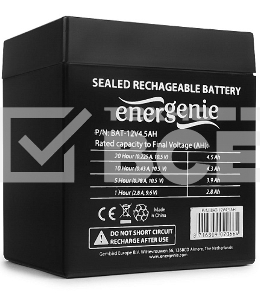 Батарея Gembird BAT-12V4.5AH