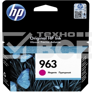 Картридж струйный HP 963 3JA24AE пурпурный (700 стр) для HP OfficeJet Pro 901x/902x
