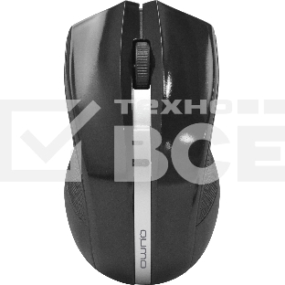 Мышь беспроводная Qumo Office M15 Style черный, 1000 dpi, радиоканал, USB, кнопки - 3