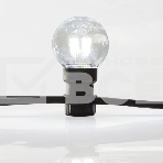 Гирлянда LED Galaxy Bulb String 10м, черный КАУЧУК, 30 ламп*6 LED БЕЛЫЕ, влагостойкая IP65, фото4