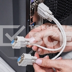 Переходник штекер VGA - 2 гнезда VGA, провод Rexant, фото3