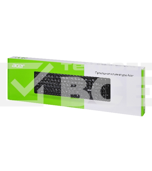 Клавиатура Acer OKW020 проводная, USB, черный