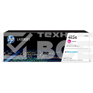 Картридж лазерный HP 415X W2033X пурпурный для HP LJ M454/MFP M479 (6000стр.)