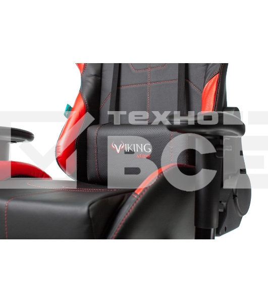 Кресло игровое Бюрократ VIKING 5 AERO RED черный/красный искусственная кожа
