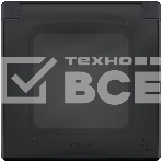 Рамка с защитной крышкой антрацит Inspiria, фото4