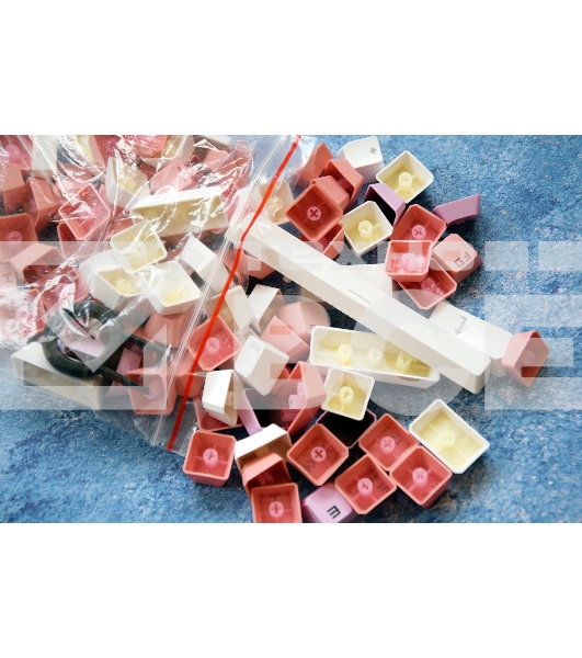 Клавиатура A4Tech Bloody B800 Dual Color проводная USB розовый/белый
