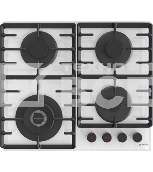 Газовая варочная поверхность Gorenje GKTW642SYW белый