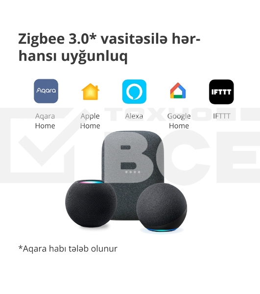 Выключатель умный Aqara Smart wall switch H1 (with neutral, double rocker) WS-EUK04