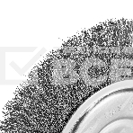 Щетка для УШМ Сибртех, 200 мм, посадка 22,2 мм, плоская, витая проволока, фото3