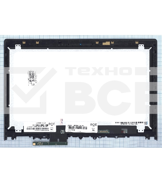 Модуль (матрица + тачскрин) для Lenovo Edge 2-1580 черный с рамкой
