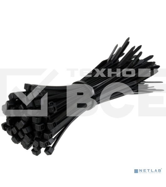 Стяжка нейлоновая Exegate EX253849RUS неоткрывающаяся CV-150B, 150мм, упак. 100шт черная