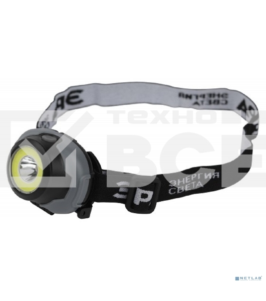 Фонарь налобный ЭРА светодиодный GB-710 'Криптон' на батарейках 3 режима 5Вт СОВ 3хААА