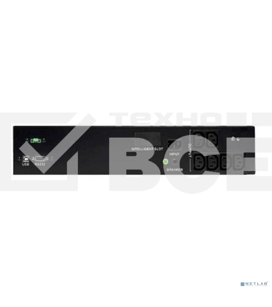 Источник бесперебойного питания Smart-Save SMT Systeme Electric 1000 ВА, монтаж в стойку 2U, 230 В, 6 розеток  IEC C13, SmartSlot, AVR, LCD, USB HID