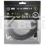 Кабель аудио-видео Cactus CS-HDMI.1.4-10 HDMI (m)/HDMI (m) 10м. Позолоченные контакты черный, фото2