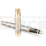 Ручка перьевая Parker IM Core F321 (CW1931649) Brushed Metal GT F сталь нержавеющая подар.кор., фото3