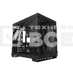 Корпус без блока питания PCCOOLER C3 T500 BK, Panoramic Mid Tower, Black, TG, 0.7 SPCC, no fans ATX, mATX, mITX 175/400/200mm 1x2.5