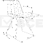 Стул для дома Бюрократ CH-K2_4 комплект 4 шт коричневый Holland 74 металл черный на ножках (CH-K2_1/HL74_4), фото10