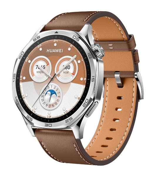 Умные часы Huawei Watch GT 5, 1.43' AMOLED, Bluetooth, NFC, GPS, IP69K, коричневый