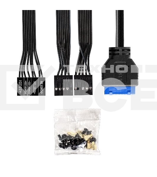 Компьютерный корпус Minitower ExeGate BAA-403U-UNS450 (mATX, БП UNS450 с вент. 12см, 2хUSB/1хUSB 3.0, HD Audio, черный)