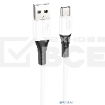 кабель USB Type-C/ HOCO HC-68582 X82/ 1m/ 3A/ Силикон/ White, фото 1