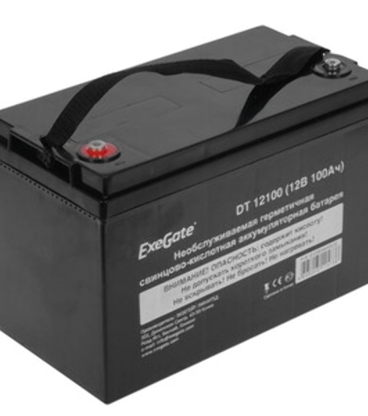 Аккумуляторная батарея ExeGate DT 12100 (12V 100Ah, под болт М6)