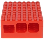 Корпус RA183 red для микрокомпьютера Raspberry Pi 3 ACD Red ABS Plastic Building Block case for Raspberry Pi 3, фото5