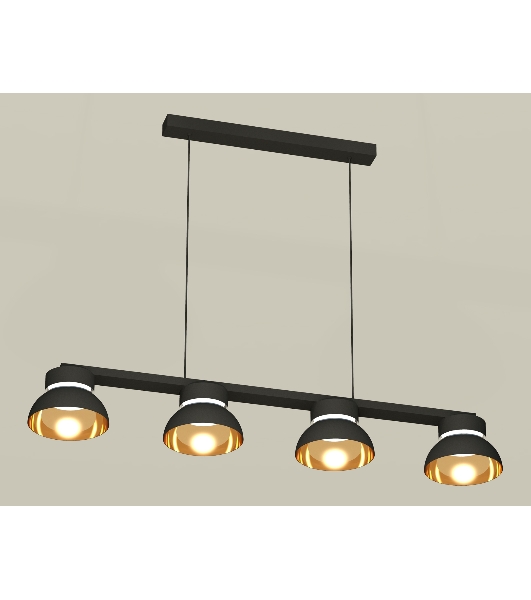 Светильник Ambrella light XB9152101/4 SBK/PYG/CL черный песок/золото желтое полированное/прозрачный GX53 (C9152, N8145)